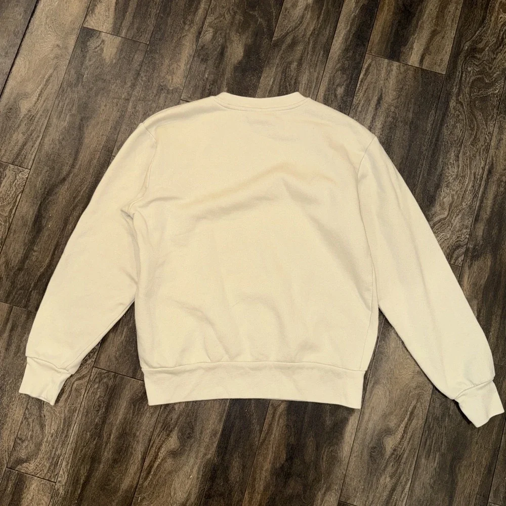 Chevorlet Camaro‎ Creme Crew Neck Pullover Sweater Graphic Print GM Men's Size S